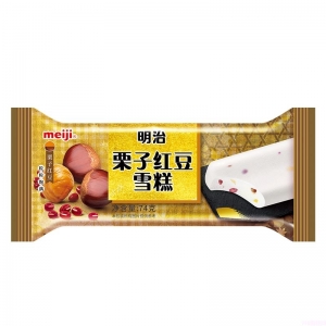 明治栗子紅豆雪糕扁條裝74g
